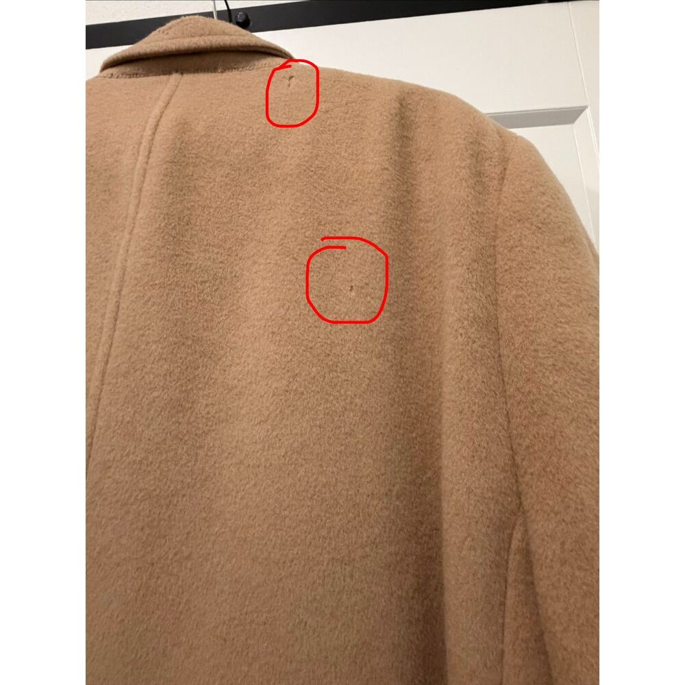 Brooks Brothers 100% Camel Hair Polo Coat 48R Made in Italy Double Breasted - Picture 7 of 8